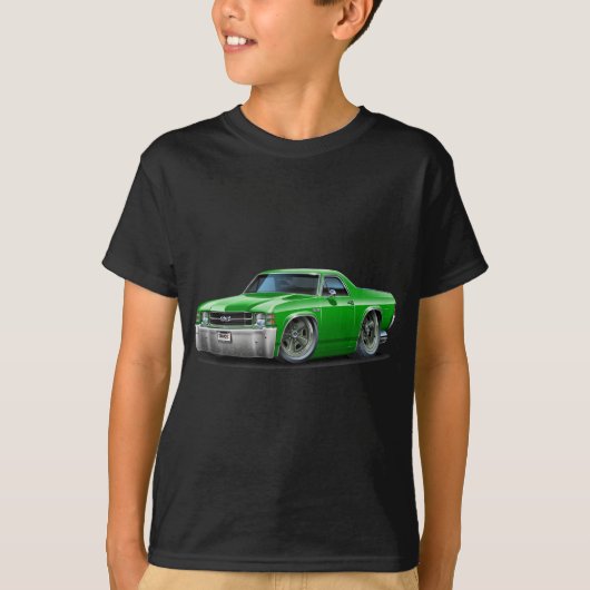 1971-72年のEl Caminoの緑のトラック Tシャツ (正面)