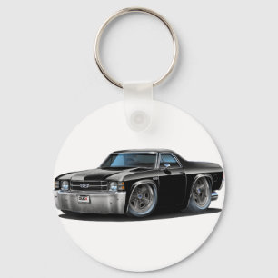 1971-72年のEl Caminoの黒いトラック キーホルダー