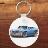1971-72 Chevelle Lt青 – 白コンバーチブル キーホルダー (正面)