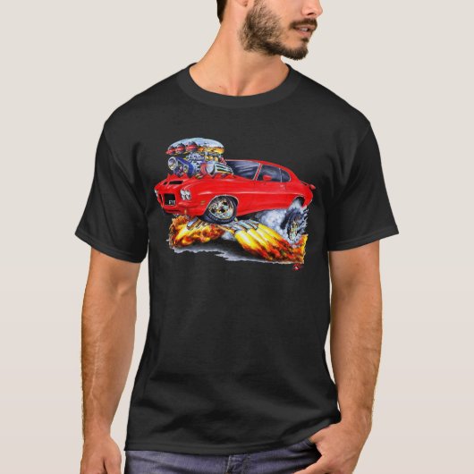 1971-72 GTOの赤車 Tシャツ (正面)