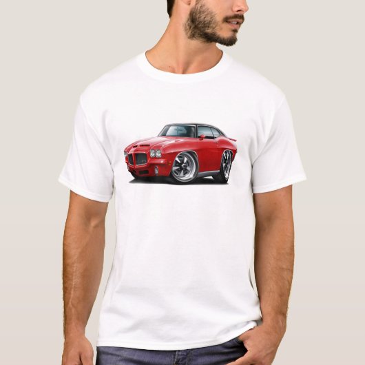 1971-72 GTOの赤黒い上車 Tシャツ (正面)