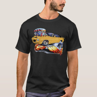 1971-72 GTOの金ゴールド黒い車 Tシャツ