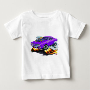 1971-73年のCudaの紫色車 ベビーTシャツ