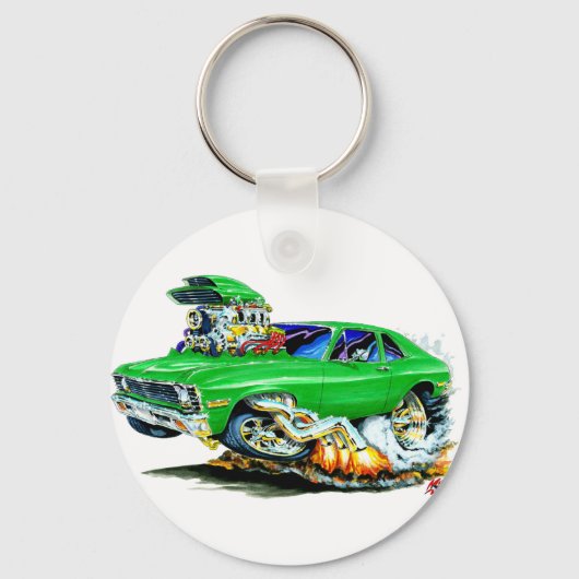 1971-74ノバグリーンカー キーホルダー (正面)