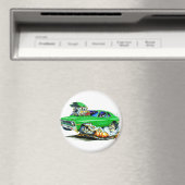 1971-74ノバグリーンカー マグネット (インサイチュ (食洗機))