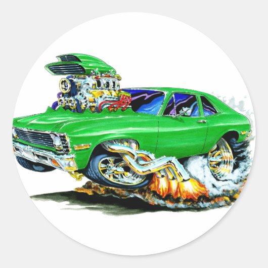 1971-74ノバグリーンカー ラウンドシール (正面)