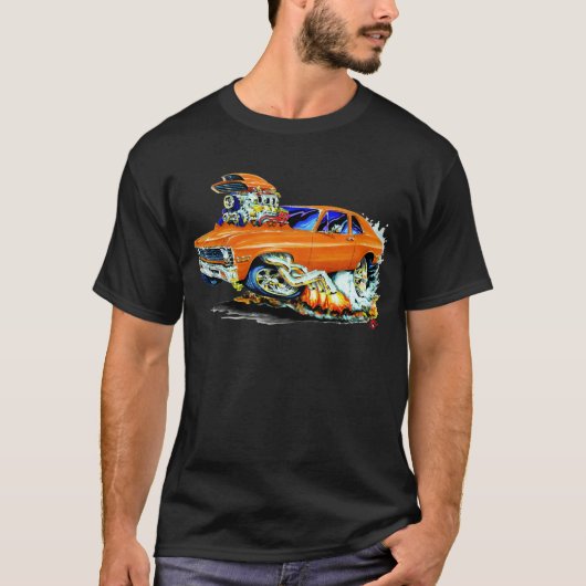 1971-74年の新星のオレンジ車 Tシャツ (正面)
