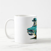 1971-74年の新星のティール（緑がかった色）車 コーヒーマグカップ (左)