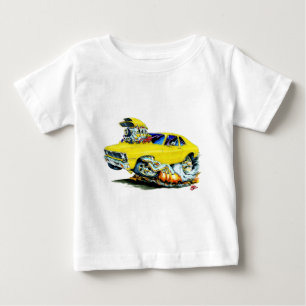 1971-74年の新星の黄色い車 ベビーTシャツ