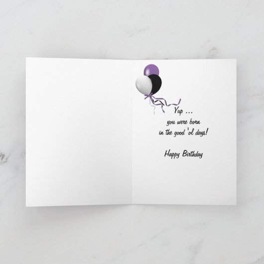 1971 Birthday Fun Facts カード (内部)