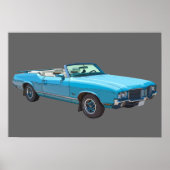 1971 Oldsmobile Cutlass Supreme Muscle Car ポスター (正面)