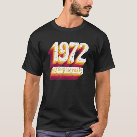 1972オリジナルパーツ50s誕生日 tシャツ (正面)