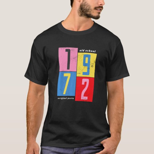1972オリジナル部品旧学校 Tシャツ (正面)