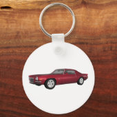 1972カマロ:マッスルカー:キャンディアップル仕上げ: キーホルダー (正面)