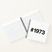 1972ハッシュタグ53年誕生日記念日 ノートブック (内部)