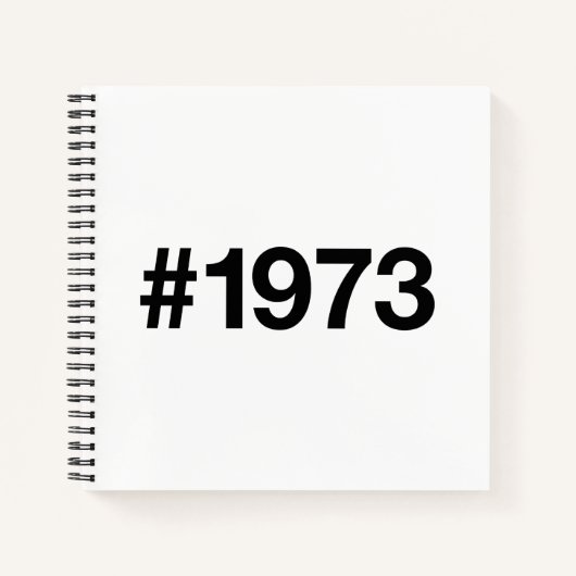 1972ハッシュタグ53年誕生日記念日 ノートブック (正面)