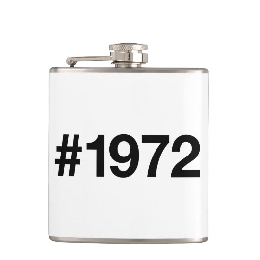 1972ハッシュタグ53年誕生日記念日 フラスク (正面)