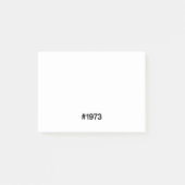 1972ハッシュタグ53年誕生日記念日 ポストイット (正面)