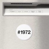 1972ハッシュタグ53年誕生日記念日 マグネット (インサイチュ (食洗機))