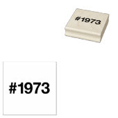 1972ハッシュタグ53年誕生日記念日 ラバースタンプ (押印)