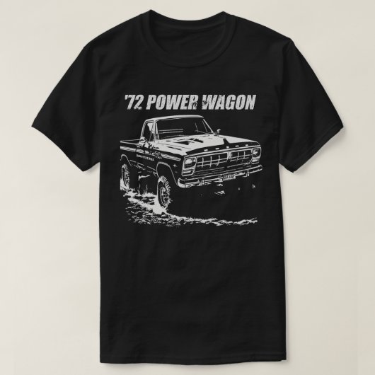 1972パワーワゴングラフィック Tシャツ (デザイン正面)