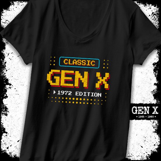 1972世代Xレトロゲーマークラシックゲーム誕生日 Tシャツ