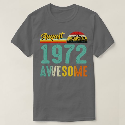 1972威厳がある誕生日ギフトシャツヴィンテージ威厳がある197 Tシャツ (デザイン正面)
