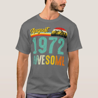 1972威厳がある誕生日ギフトシャツヴィンテージ威厳がある197 Tシャツ