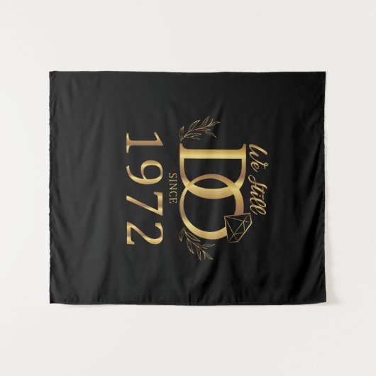 1972年から変わらない愛を誓う結婚記念日 タペストリー (正面(横))