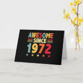 1972年から素晴らしい カード (黄色い花)