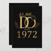 1972年から続く結婚記念日 招待状 (正面/裏面)
