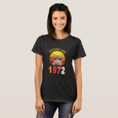 1972年から50時間誕生日素晴らしヴィンテージ猫 Tシャツ (正面フル)