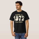 1972年に作られたまだ揺れるヴィンテージ数 Tシャツ (正面フル)