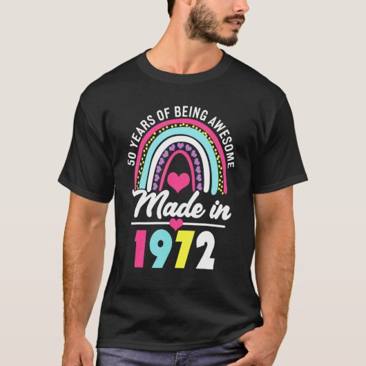 1972年に50年素晴らしの歴史 Tシャツ (正面)