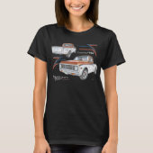 1972年のシボレーC10 Stepsideの小型トラック Tシャツ (正面)