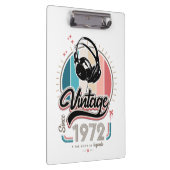 1972年のヘッドフォン以降のヴィンテージ クリップボード (右)