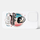 1972年のヘッドフォン以降のヴィンテージ Case-Mate iPhoneケース (裏面 (横))