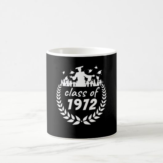 1972年の卒業又は懇親会デザイン コーヒーマグカップ (中央)