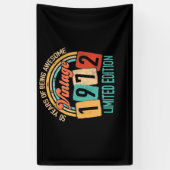 1972年の50素晴らし歳の誕生日 横断幕 (縦)