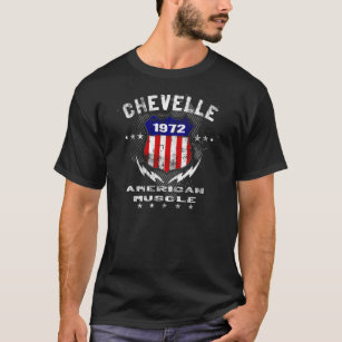 1972年のChevelleのアメリカ筋肉v3 Tシャツ