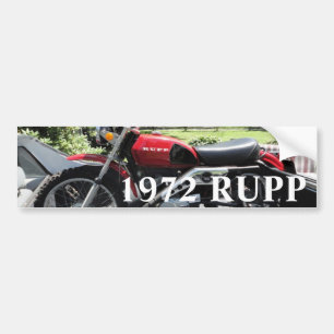 1972年のRuppのオートバイ バンパーステッカー
