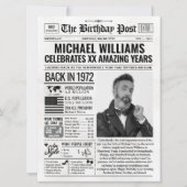 1972年カスタム新聞紙誕生日カード、トレンド シーズンカード (正面)