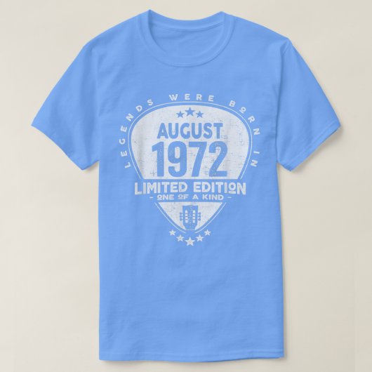 1972年ギタ生まれー2082年に威厳があるレジェンドが誕生 Tシャツ (デザイン正面)
