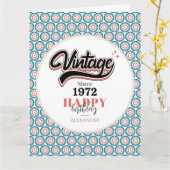 1972年ヴィンテージ カード (黄色い花)