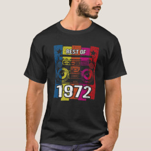1972年最高ののステレオ無線カセットプレーヤー誕生日 Tシャツ