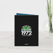 1972年素晴らし閏年日以後2月29誕生日 カード (裏面)