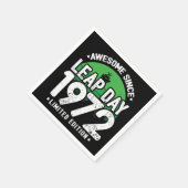 1972年素晴らし閏年日以後2月29誕生日 スタンダードカクテルナプキン (角)