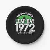 1972年素晴らし閏年日以後2月29誕生日 ペーパープレート (正面)