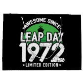 1972年素晴らし閏年日以後2月29誕生日 ラージペーパーバッグ (裏面)