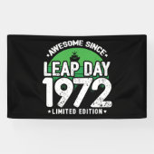 1972年素晴らし閏年日以後2月29誕生日 横断幕 (横)